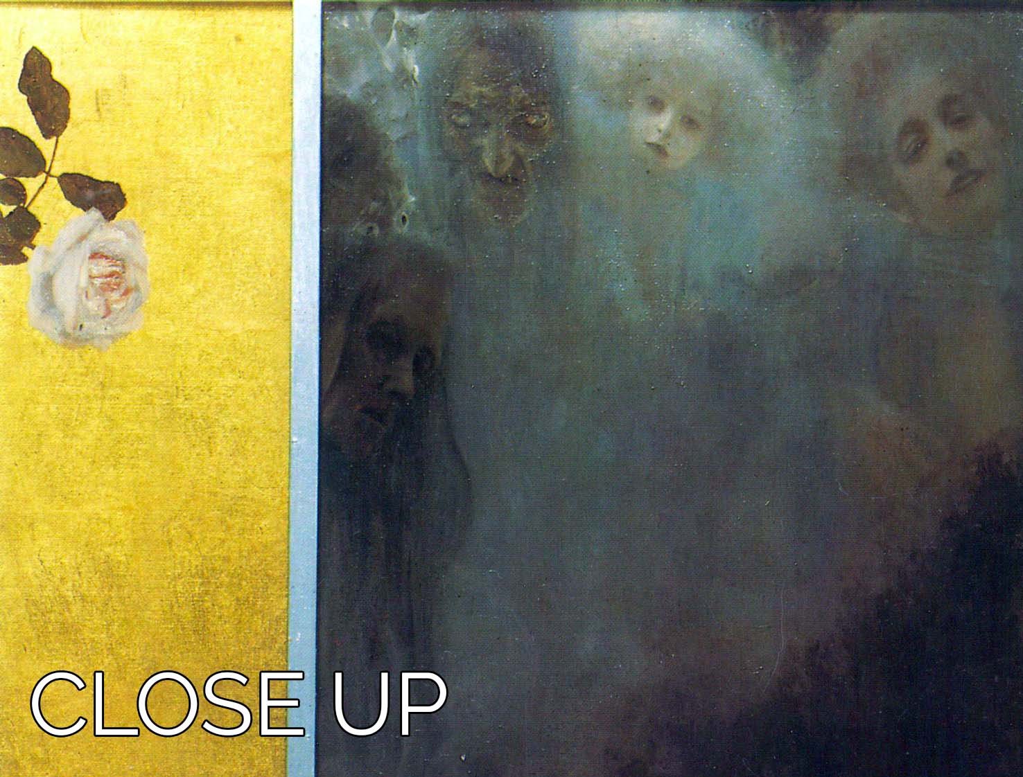 Love by Klimt 3 Split Panel Canvas Print - Canvas Art Rocks - 3