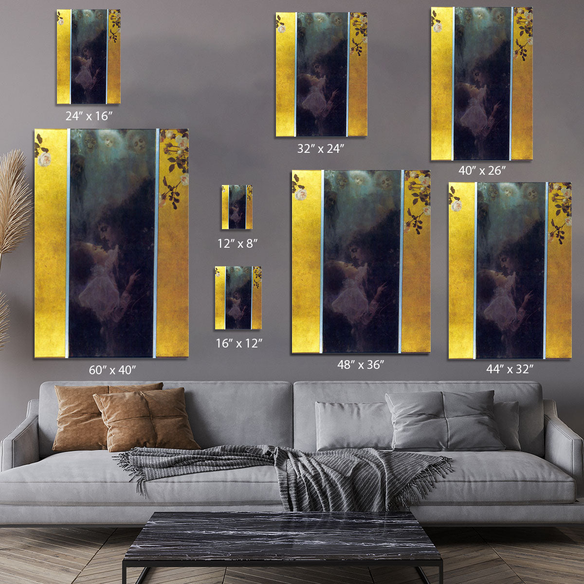 Love by Klimt Canvas Print or Poster - Canvas Art Rocks - 7