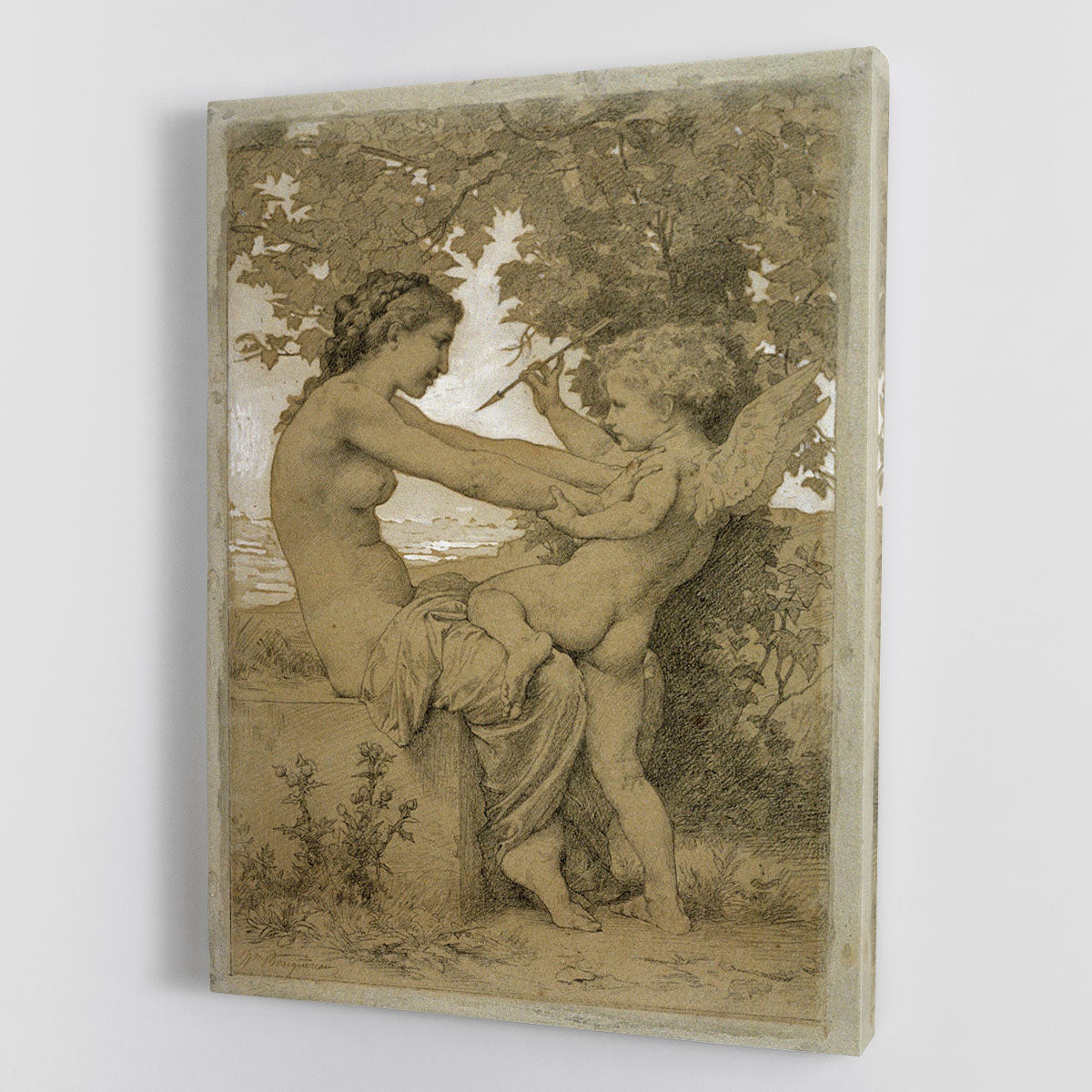 Loves Resistance By Bouguereau Canvas Print or Poster - Canvas Art Rocks - 1