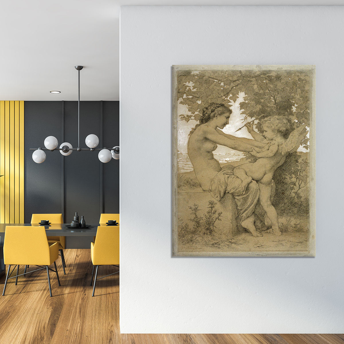 Loves Resistance By Bouguereau Canvas Print or Poster - Canvas Art Rocks - 4