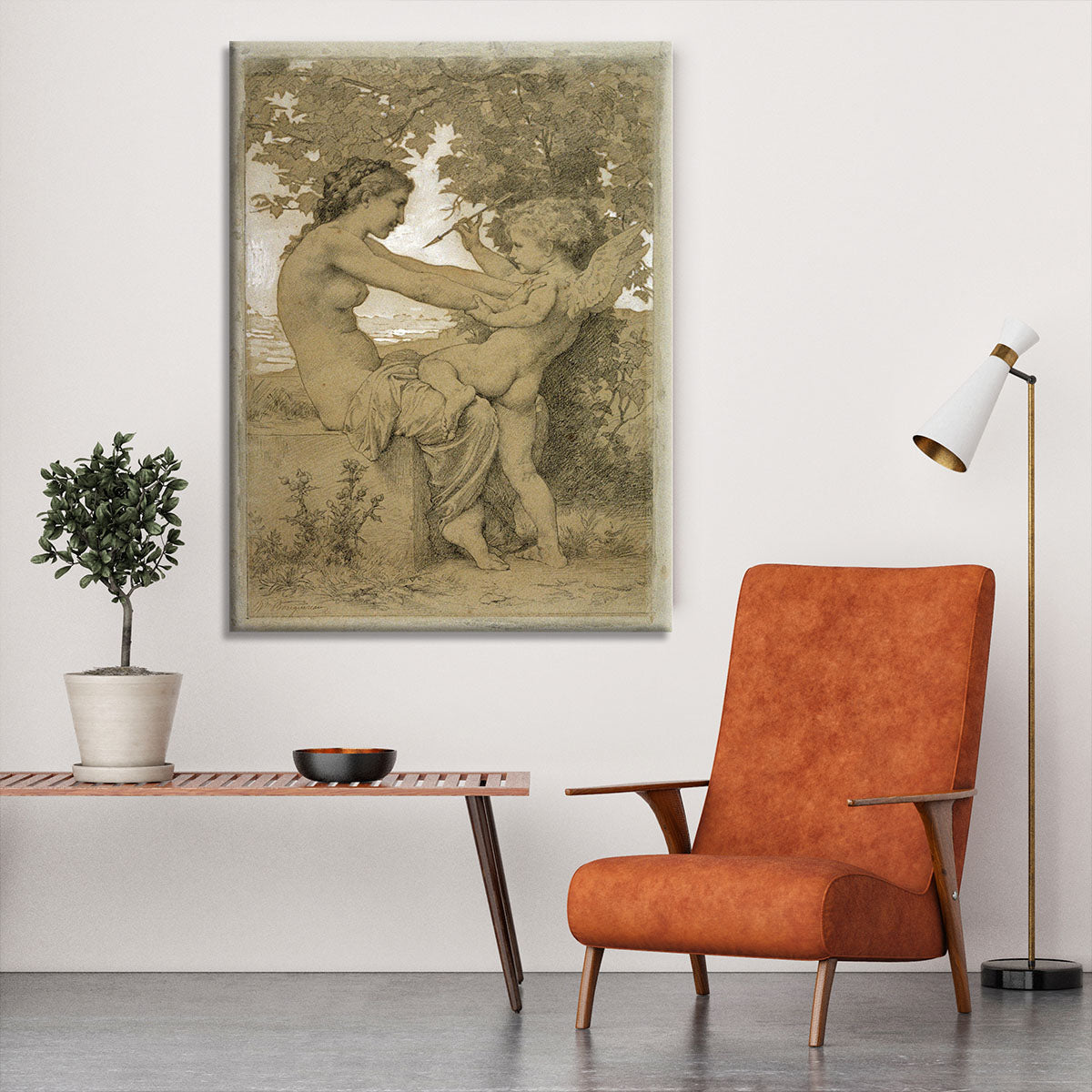 Loves Resistance By Bouguereau Canvas Print or Poster - Canvas Art Rocks - 6