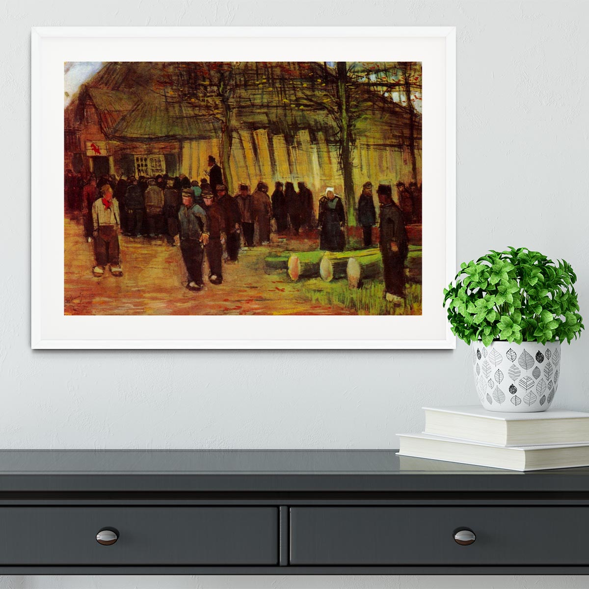 Lumber Sale by Van Gogh Framed Print - Canvas Art Rocks - 5