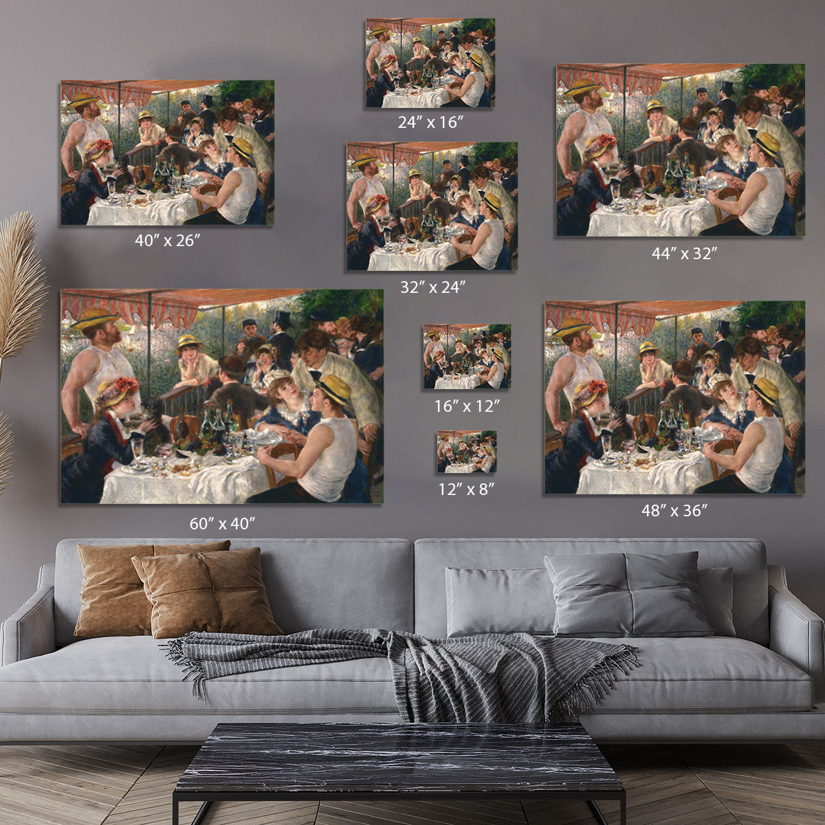 Luncheon of the Boating Party by Renoir Canvas Print or Poster - Canvas Art Rocks - 7