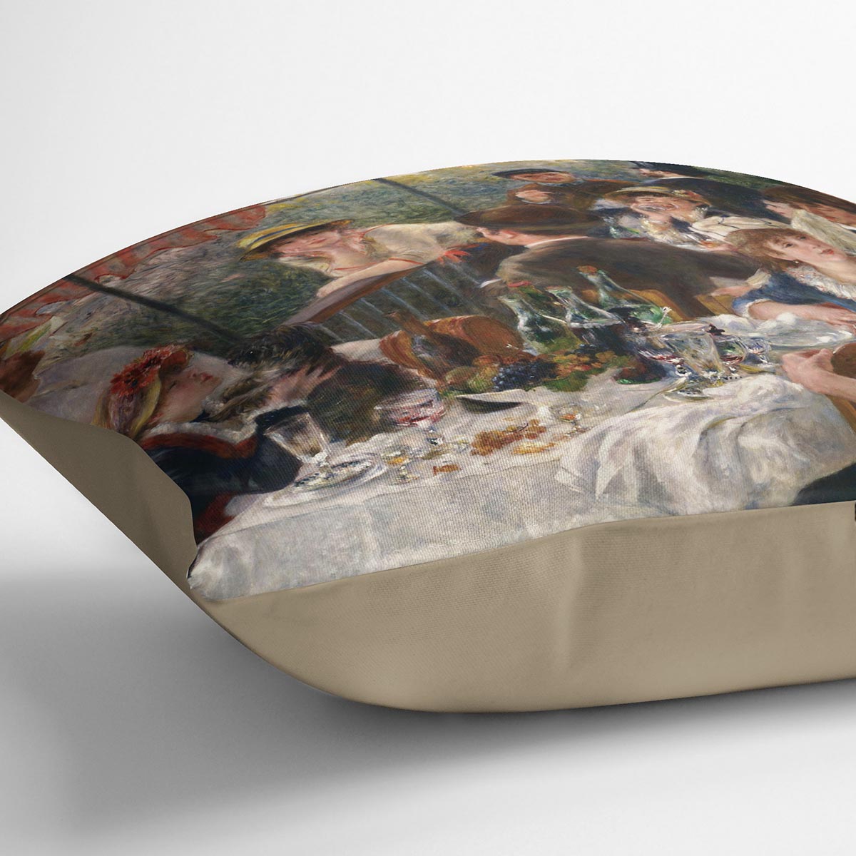 Luncheon of the Boating Party by Renoir Cushion