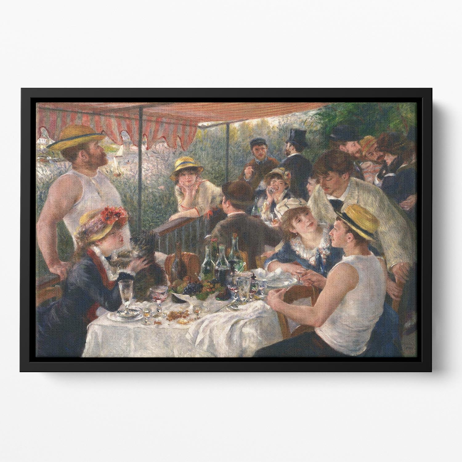 Luncheon of the Boating Party by Renoir Floating Framed Canvas
