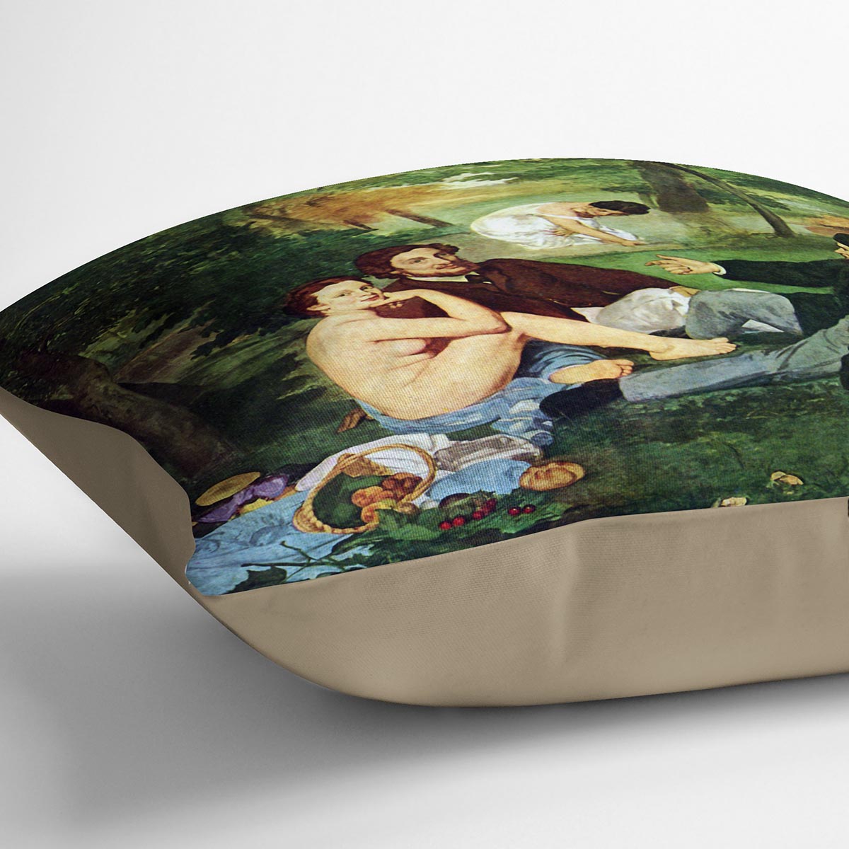 Luncheon on The Grass 1863 by Manet Cushion