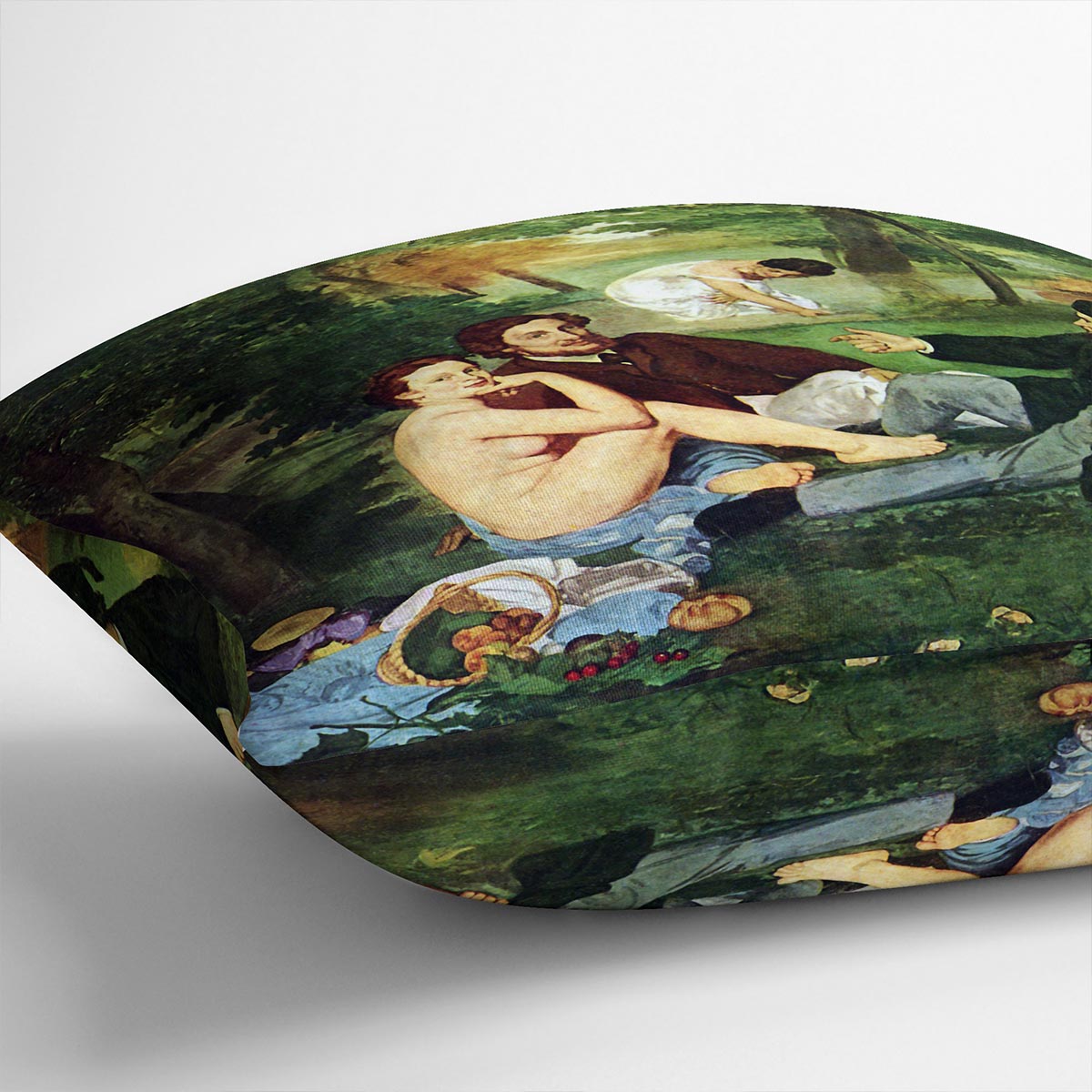 Luncheon on The Grass 1863 by Manet Cushion
