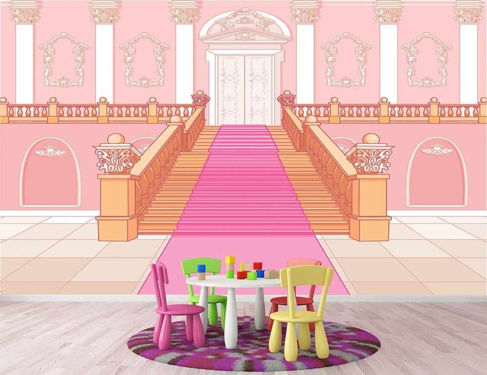 Luxury staircase in the magic palace Wall Mural Wallpaper - Canvas Art Rocks - 2