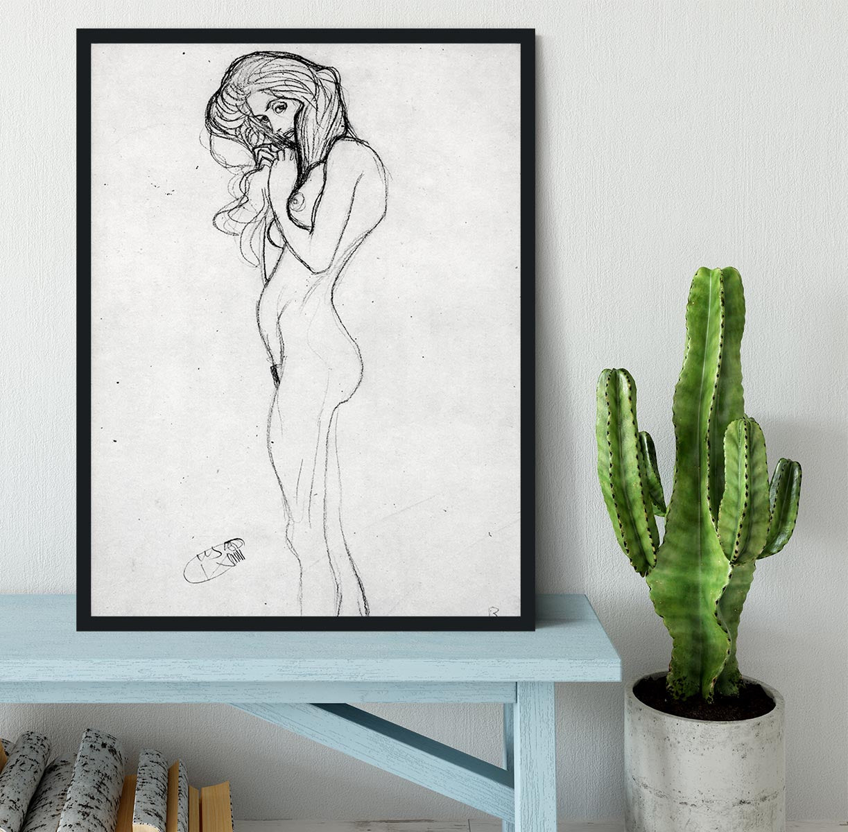 Madalane by Klimt Framed Print - Canvas Art Rocks - 2