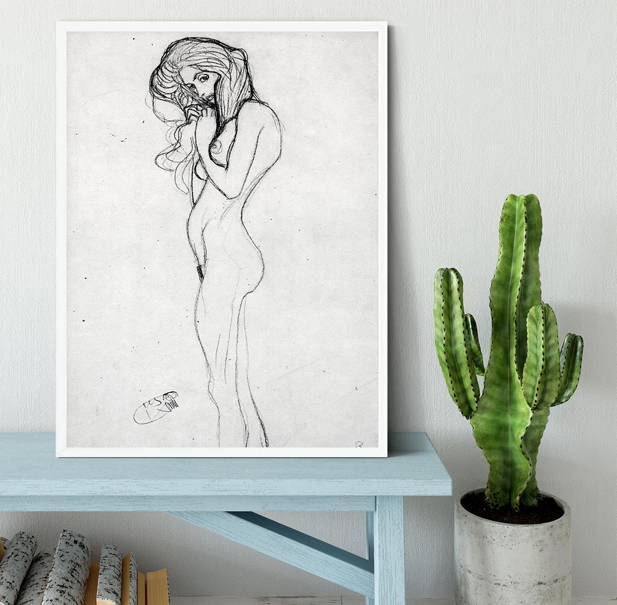 Madalane by Klimt Framed Print - Canvas Art Rocks -6