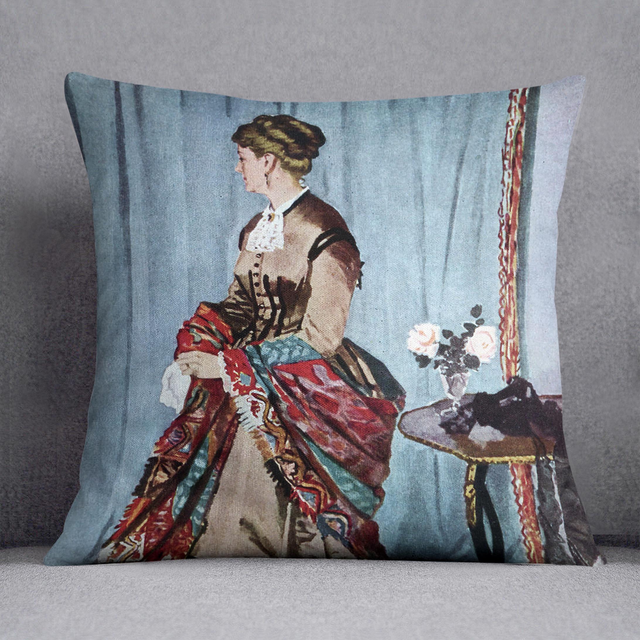 Madame Gaudibert by Monet Cushion