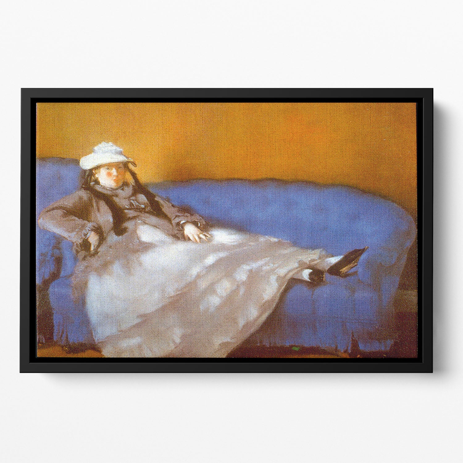 Madame Manet by Manet Floating Framed Canvas