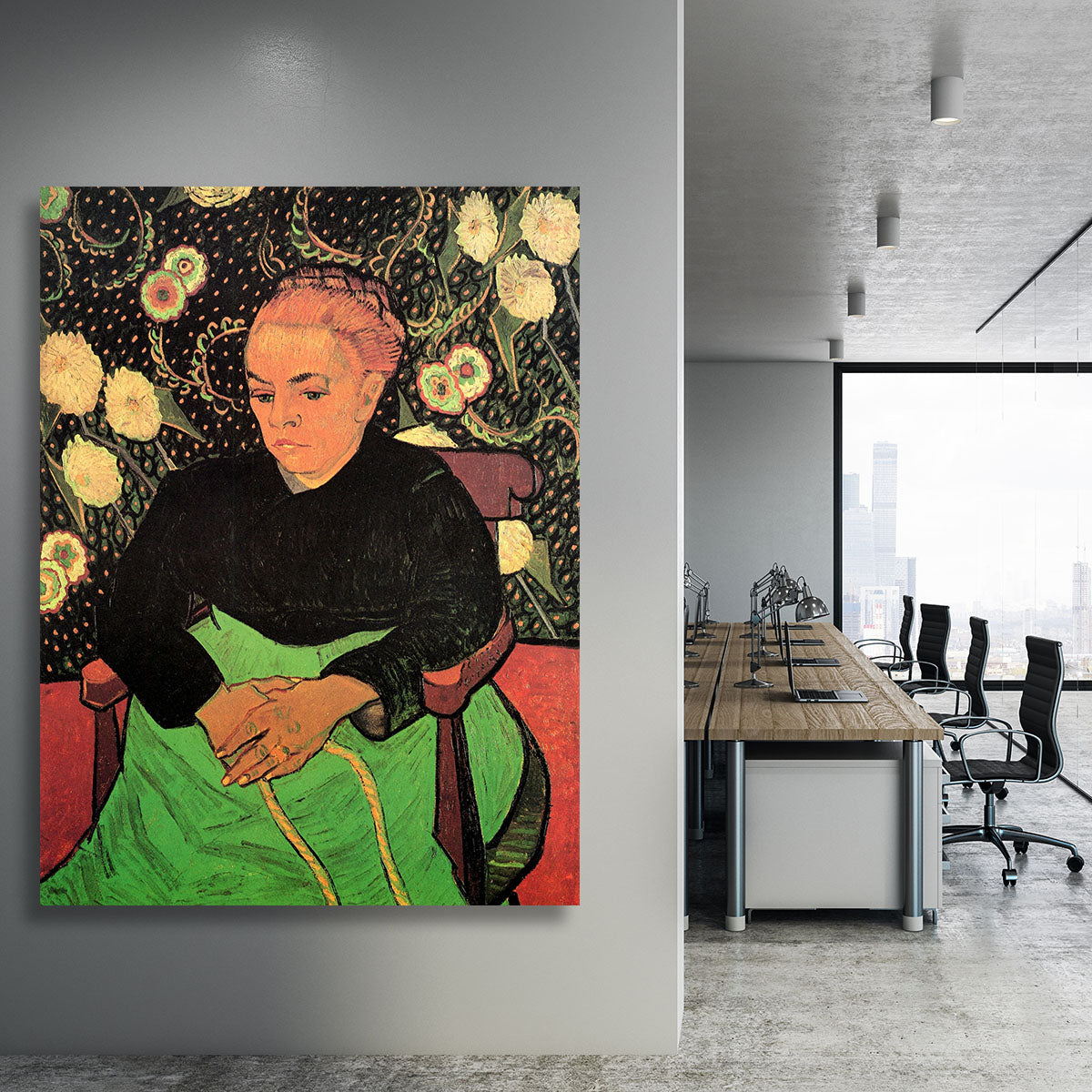 Madame Roulin Rocking the Cradle La Berceuse by Van Gogh Canvas Print or Poster - Canvas Art Rocks - 3