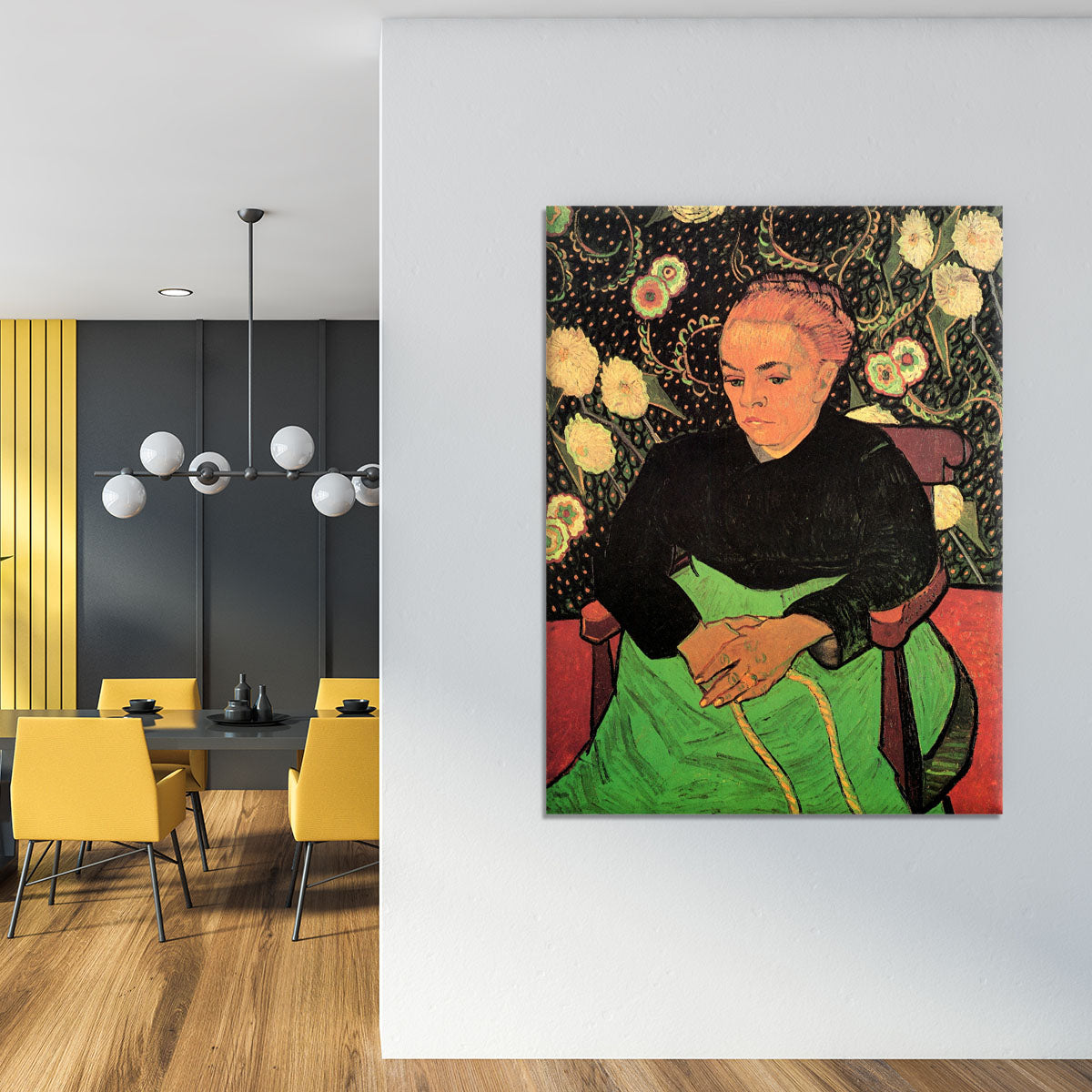 Madame Roulin Rocking the Cradle La Berceuse by Van Gogh Canvas Print or Poster - Canvas Art Rocks - 4