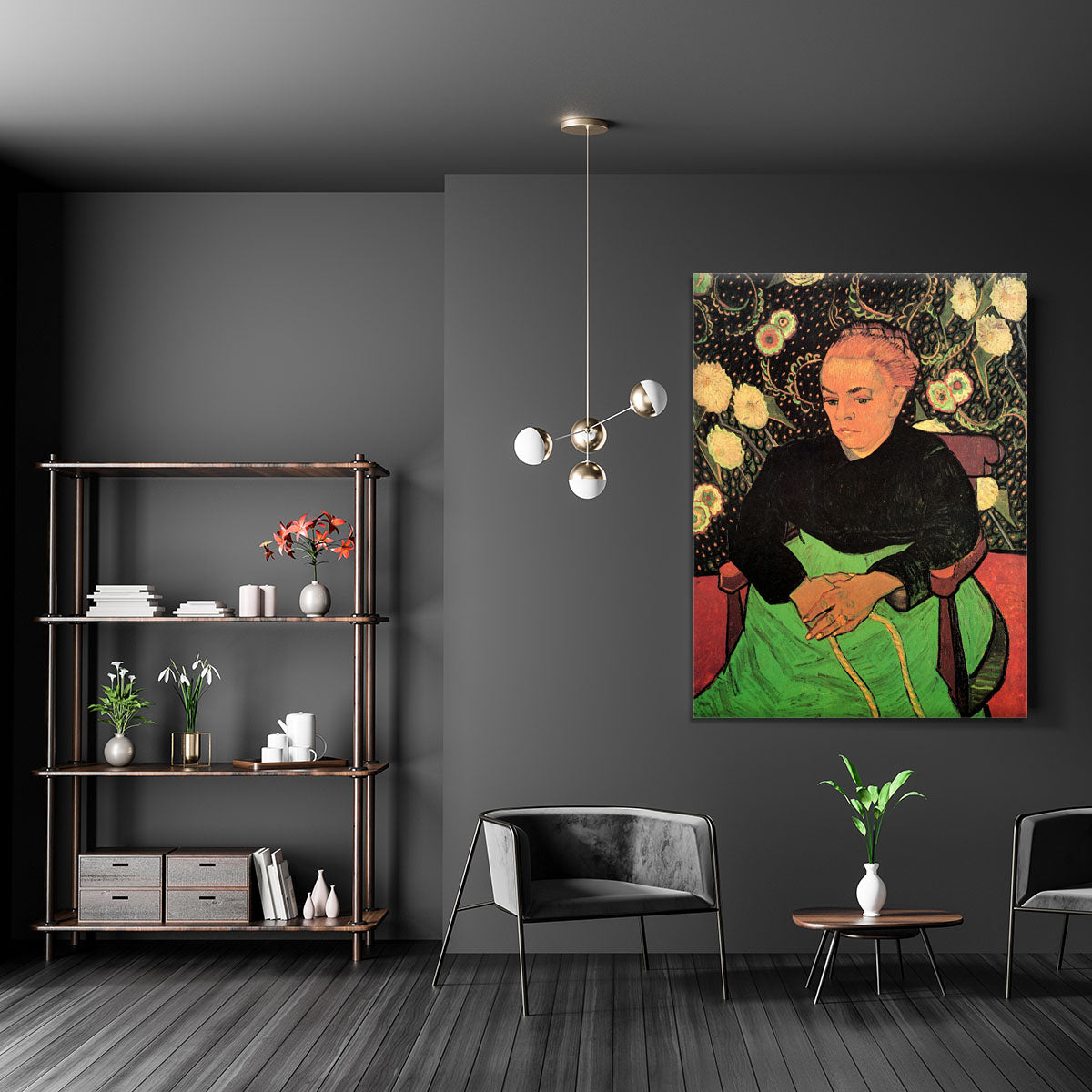 Madame Roulin Rocking the Cradle La Berceuse by Van Gogh Canvas Print or Poster - Canvas Art Rocks - 5
