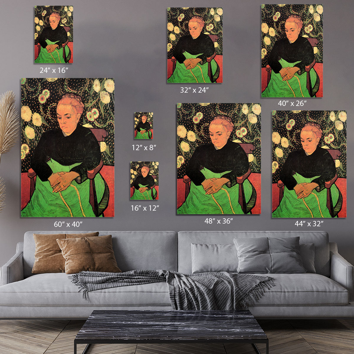 Madame Roulin Rocking the Cradle La Berceuse by Van Gogh Canvas Print or Poster - Canvas Art Rocks - 7