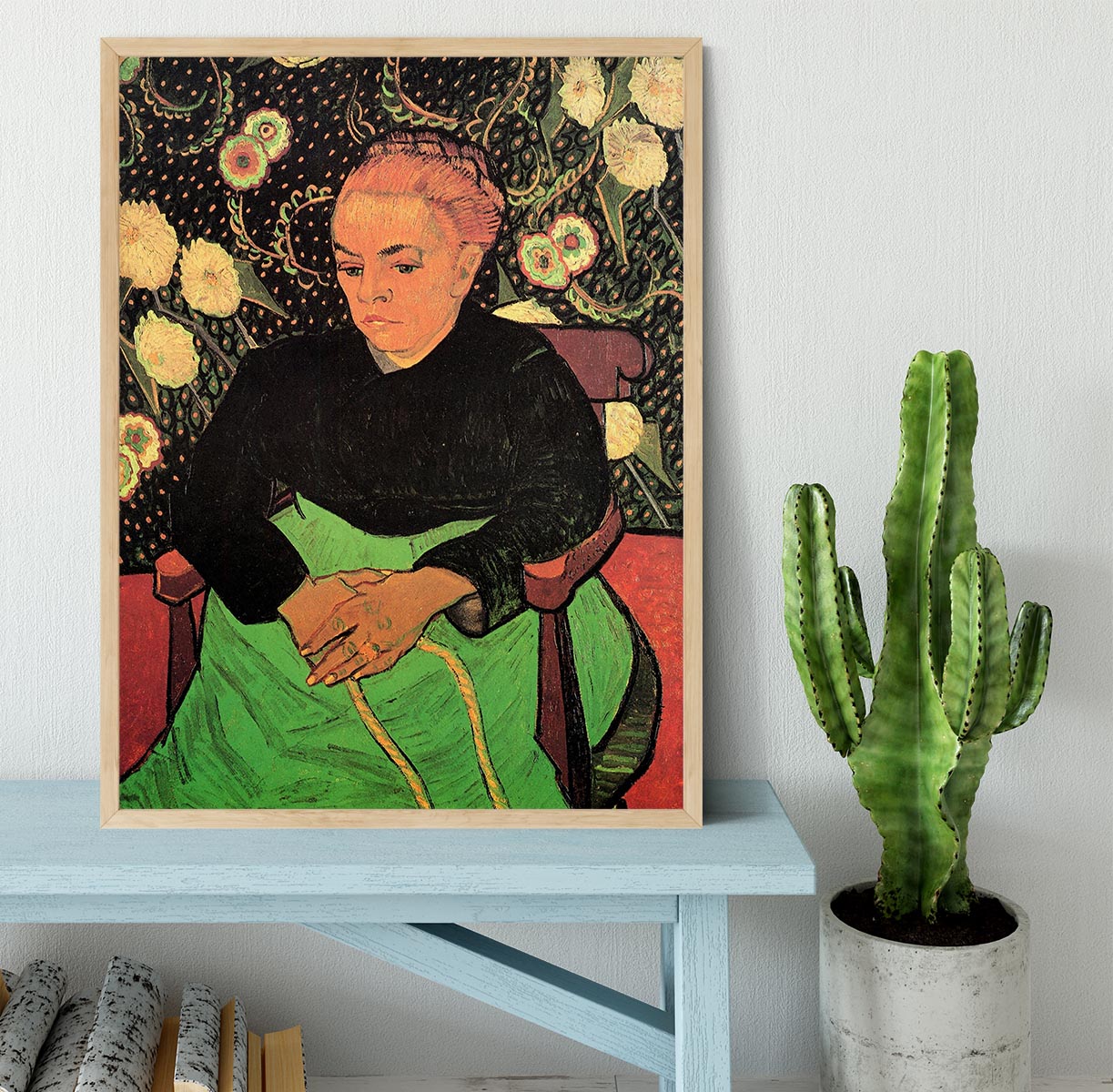 Madame Roulin Rocking the Cradle La Berceuse by Van Gogh Framed Print - Canvas Art Rocks - 4