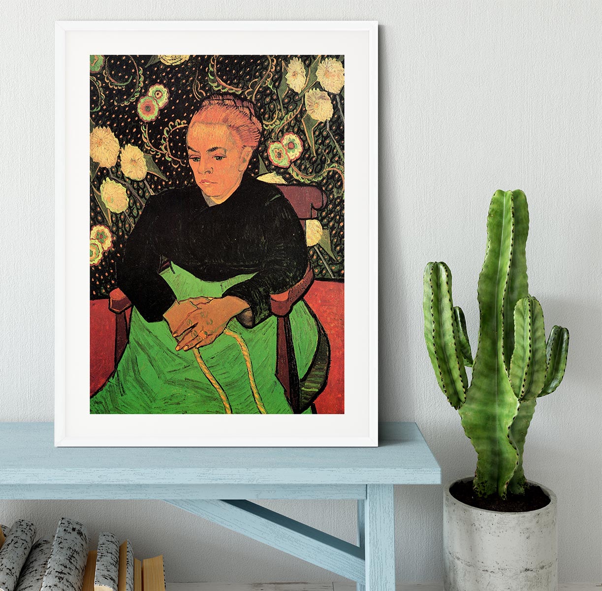 Madame Roulin Rocking the Cradle La Berceuse by Van Gogh Framed Print - Canvas Art Rocks - 5