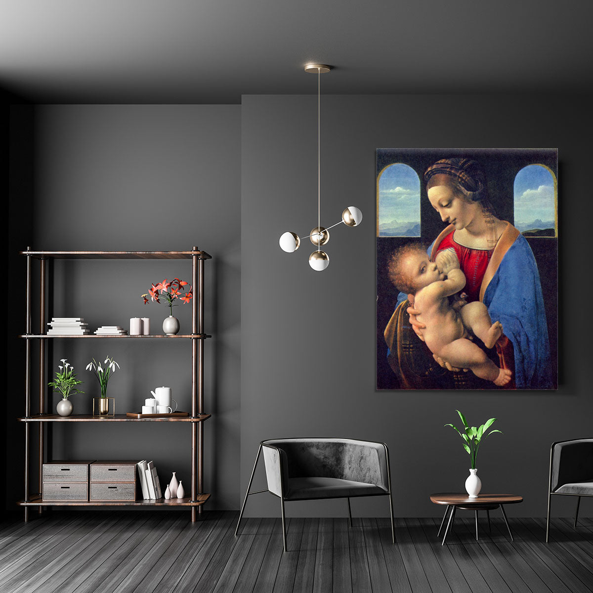 Madonna by Da Vinci Canvas Print or Poster - Canvas Art Rocks - 5