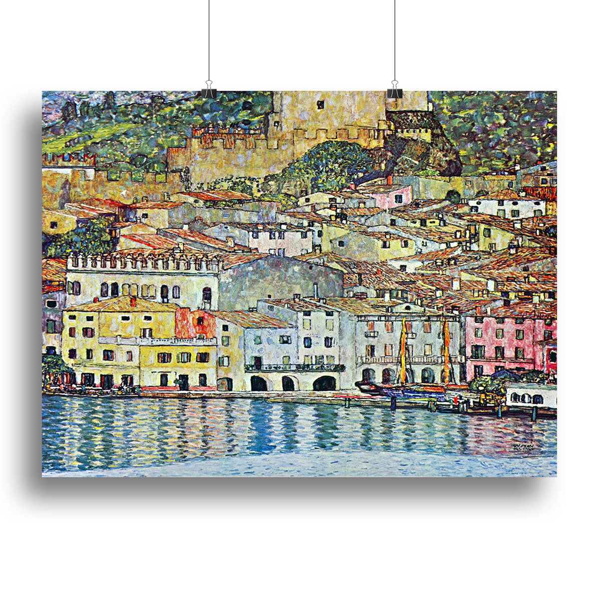 Malcena at the Gardasee by Klimt Canvas Print or Poster - Canvas Art Rocks - 2