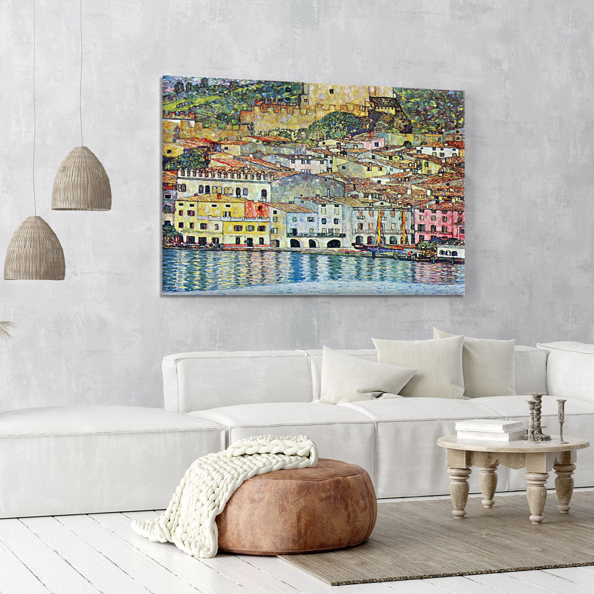 Malcena at the Gardasee by Klimt Canvas Print or Poster - Canvas Art Rocks - 6