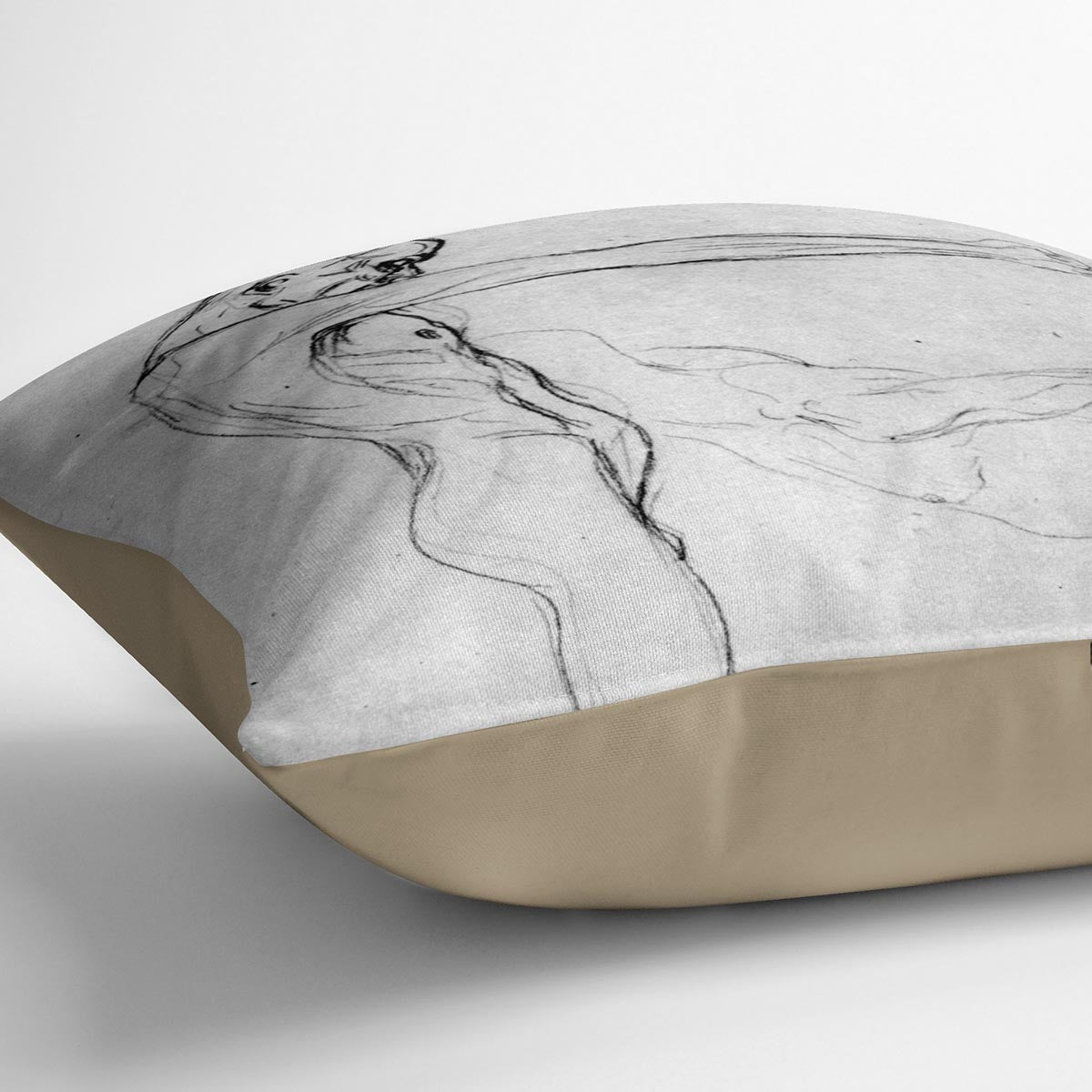 Man with with outstretched arms by Klimt Cushion