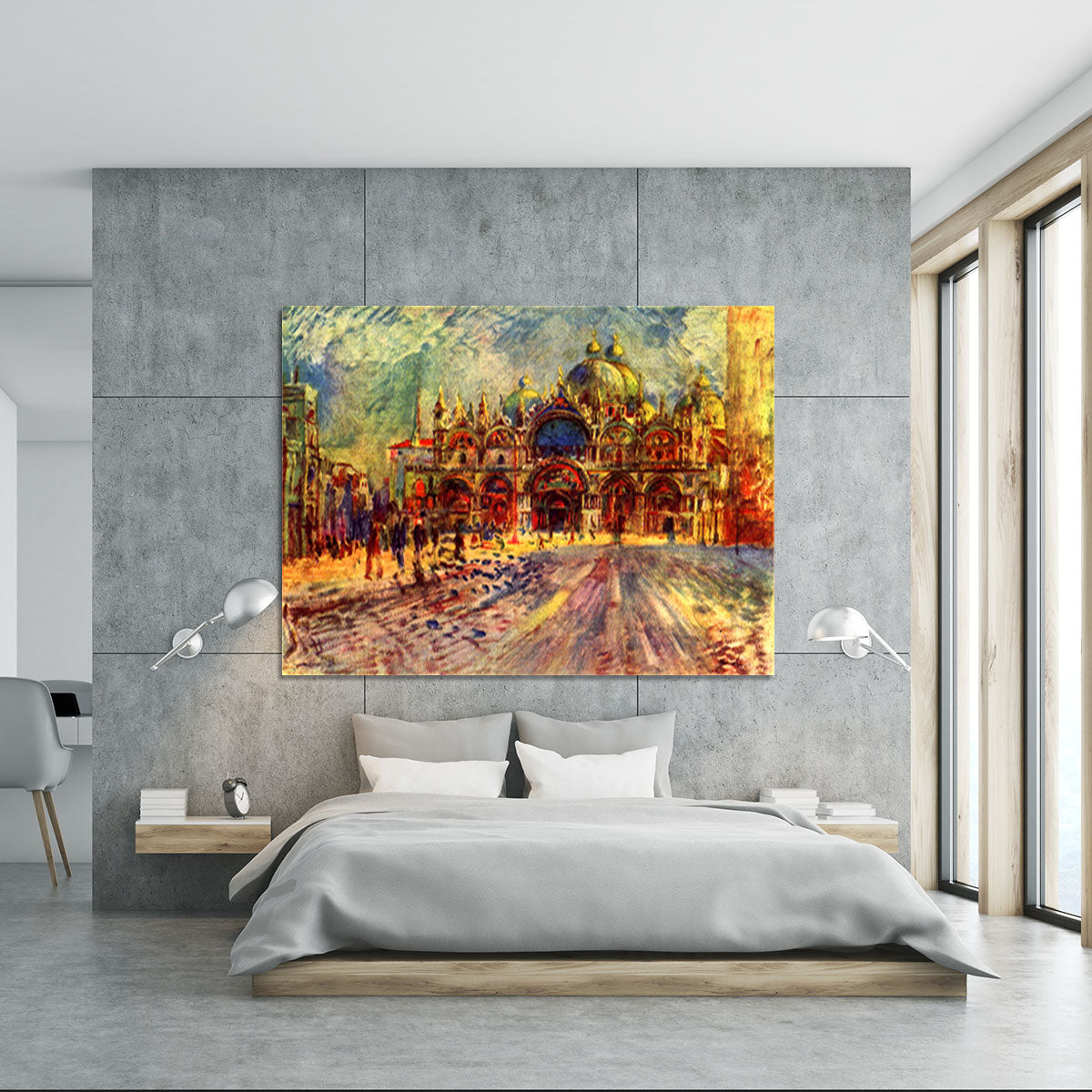 Marcus place in Venice by Renoir Canvas Print or Poster - Canvas Art Rocks - 5