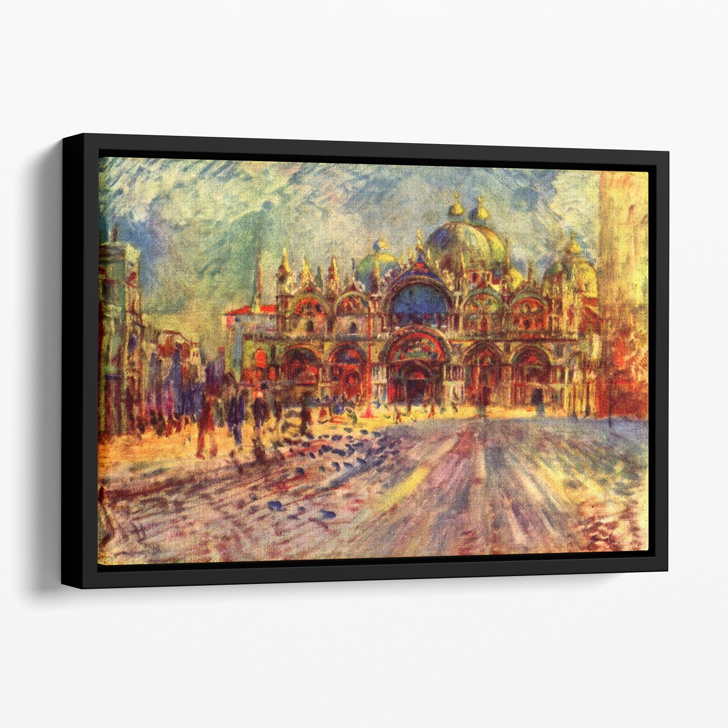 Marcus place in Venice by Renoir Floating Framed Canvas