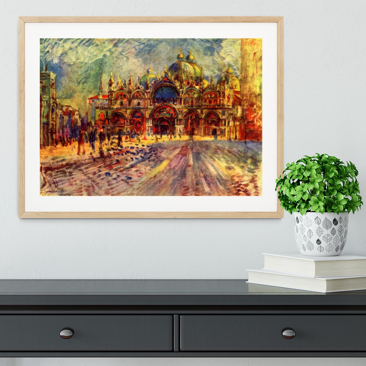 Marcus place in Venice by Renoir Framed Print - Canvas Art Rocks - 3