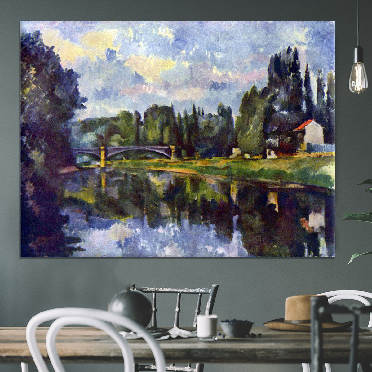 Marne Shore by Cezanne Canvas Print or Poster - Canvas Art Rocks - 3