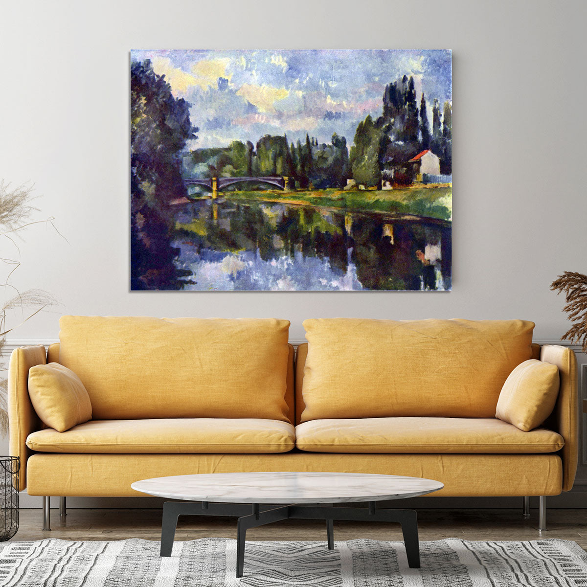 Marne Shore by Cezanne Canvas Print or Poster - Canvas Art Rocks - 4