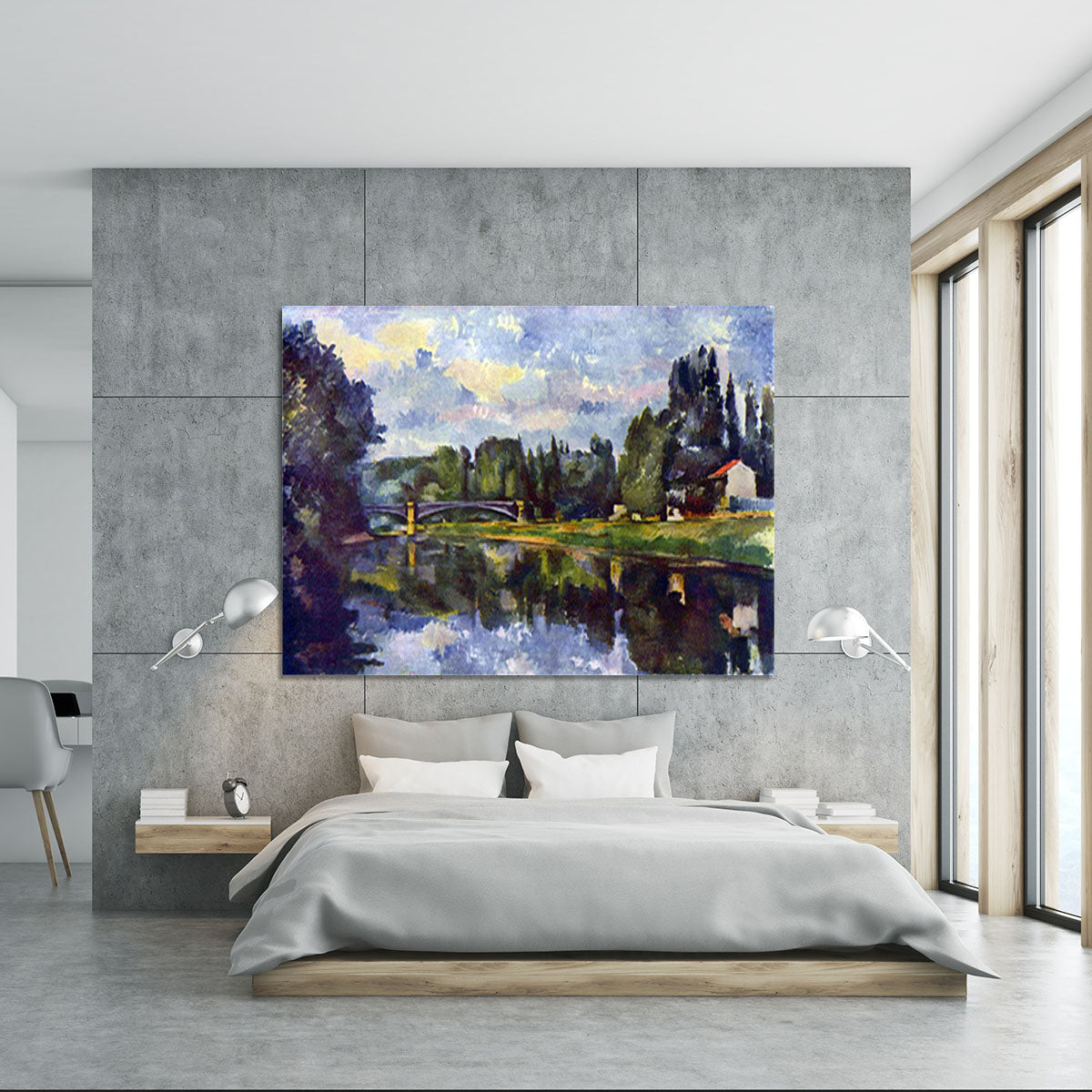 Marne Shore by Cezanne Canvas Print or Poster - Canvas Art Rocks - 5