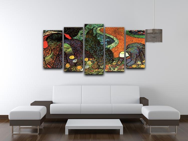 Memory of the Garden at Etten by Van Gogh 5 Split Panel Canvas - Canvas Art Rocks - 3
