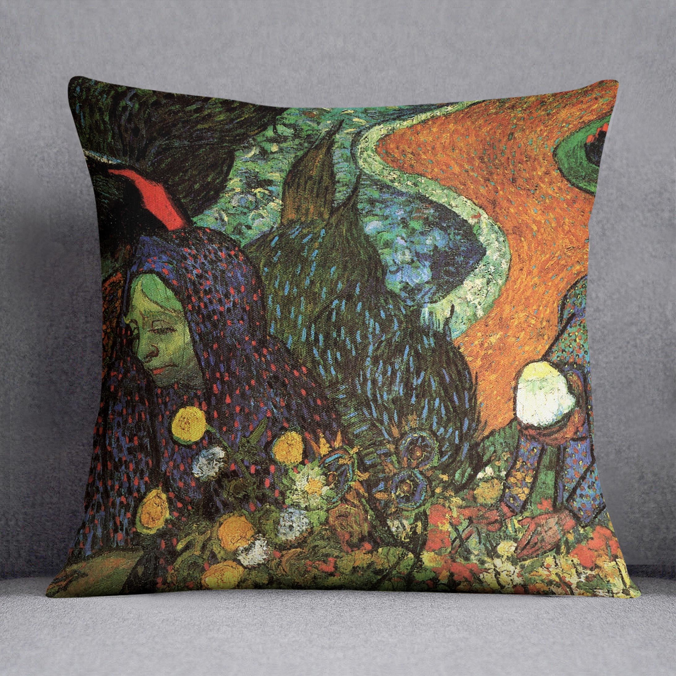 Memory of the Garden at Etten by Van Gogh Cushion