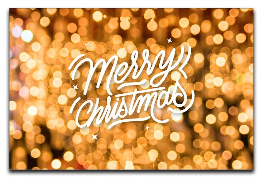 Merry Christmas Glitter Canvas Print or Poster  - Canvas Art Rocks - 1