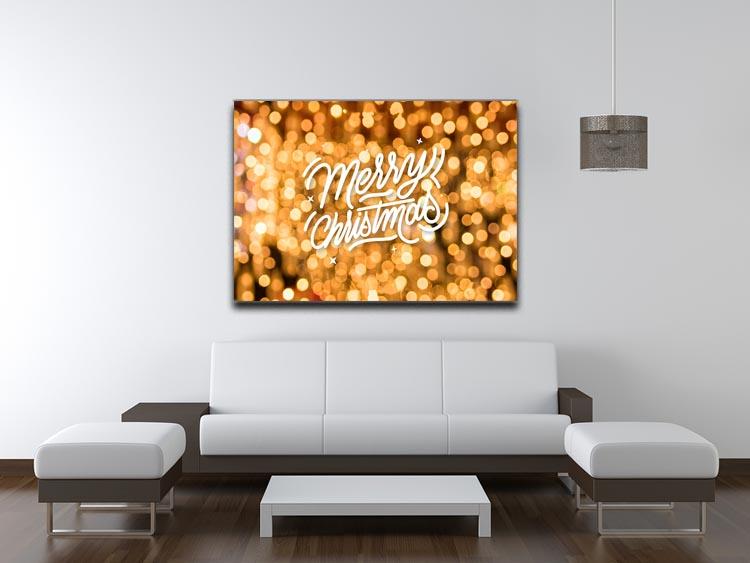 Merry Christmas Glitter Canvas Print or Poster - Canvas Art Rocks - 4