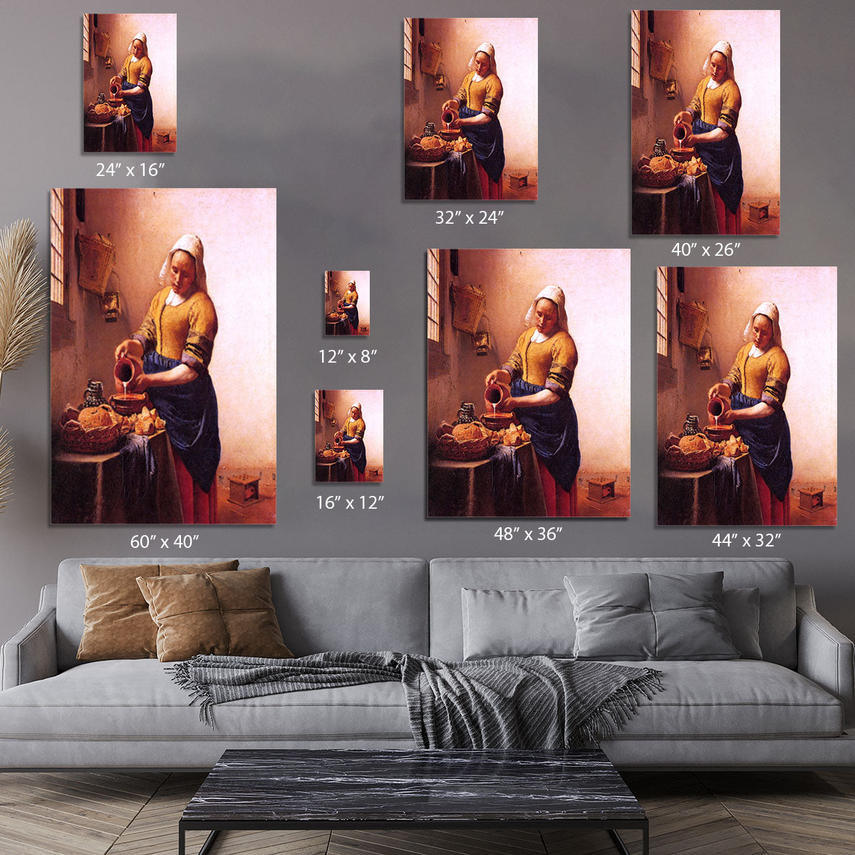 Milk maid by Vermeer Canvas Print or Poster - Canvas Art Rocks - 7