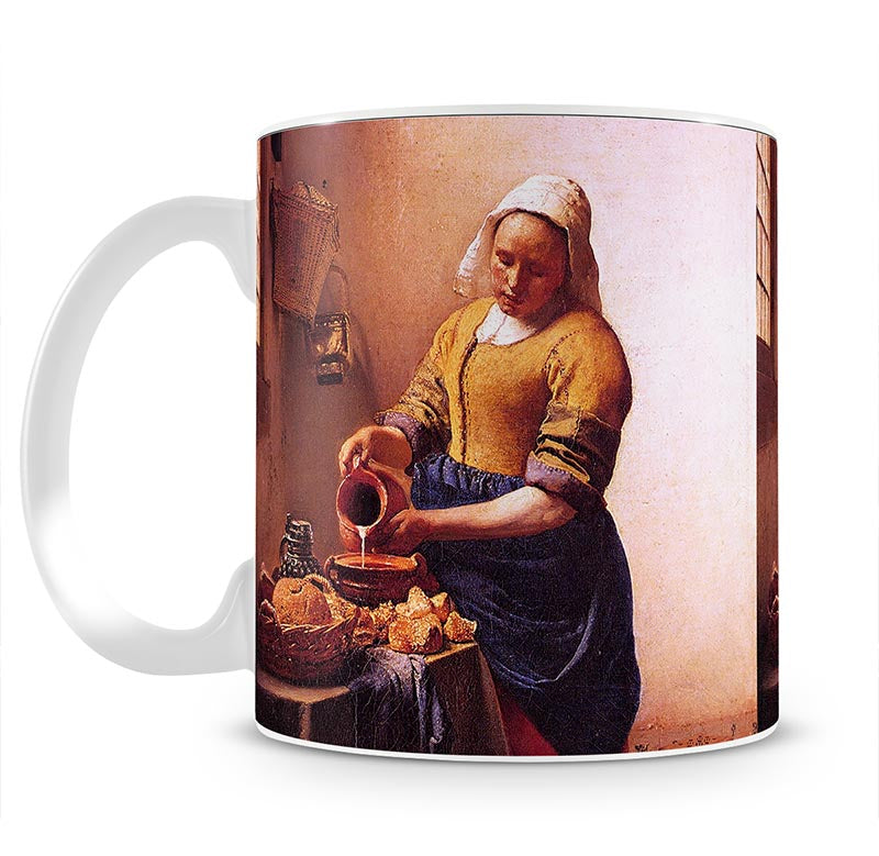 Milk maid by Vermeer Mug - Canvas Art Rocks - 1
