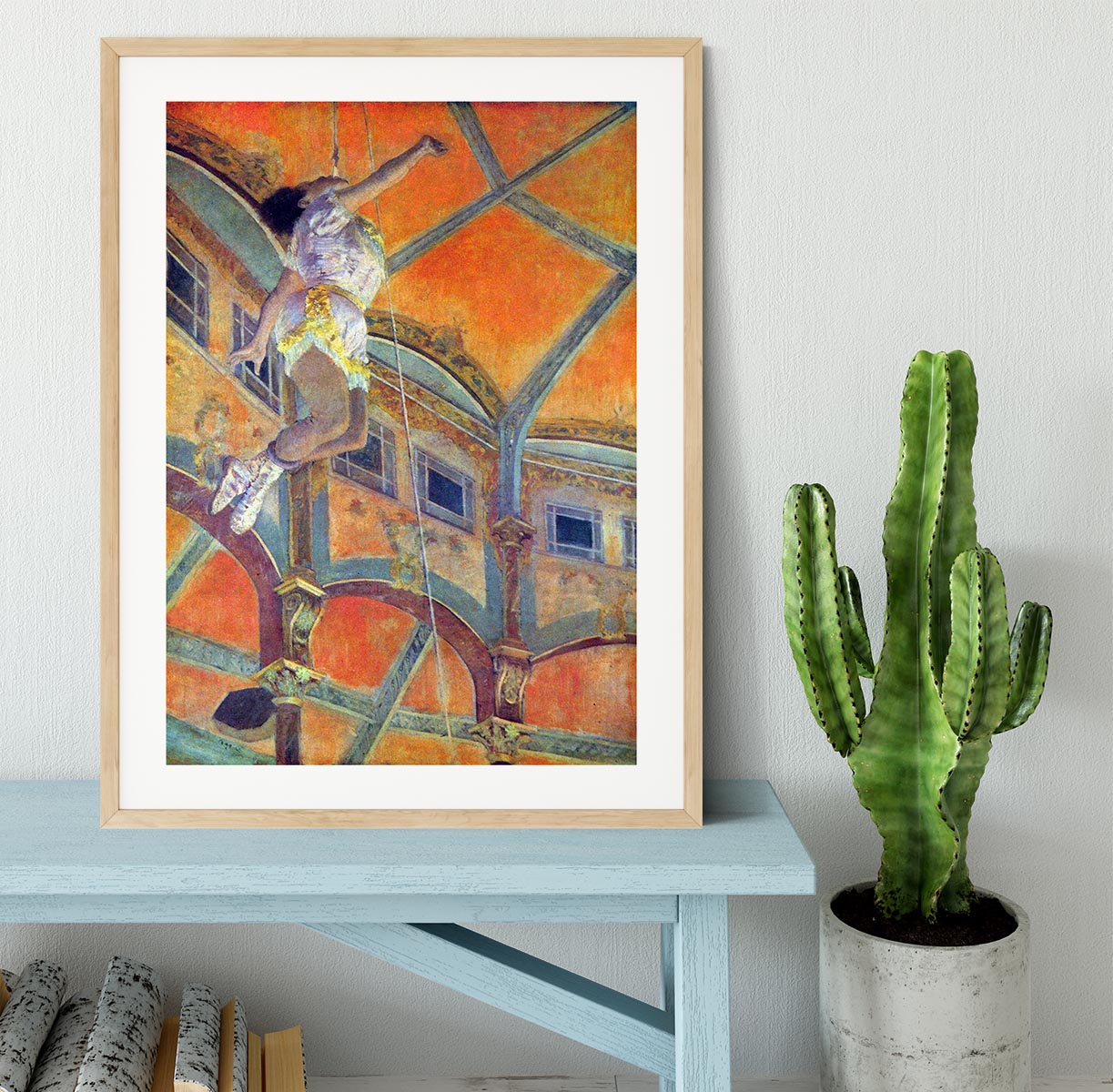 Miss Lala in Circus Fernando by Degas Framed Print - Canvas Art Rocks - 3