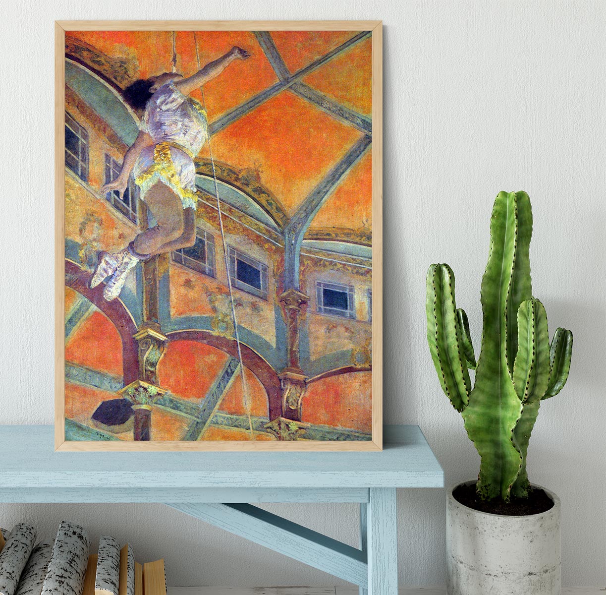Miss Lala in Circus Fernando by Degas Framed Print - Canvas Art Rocks - 4