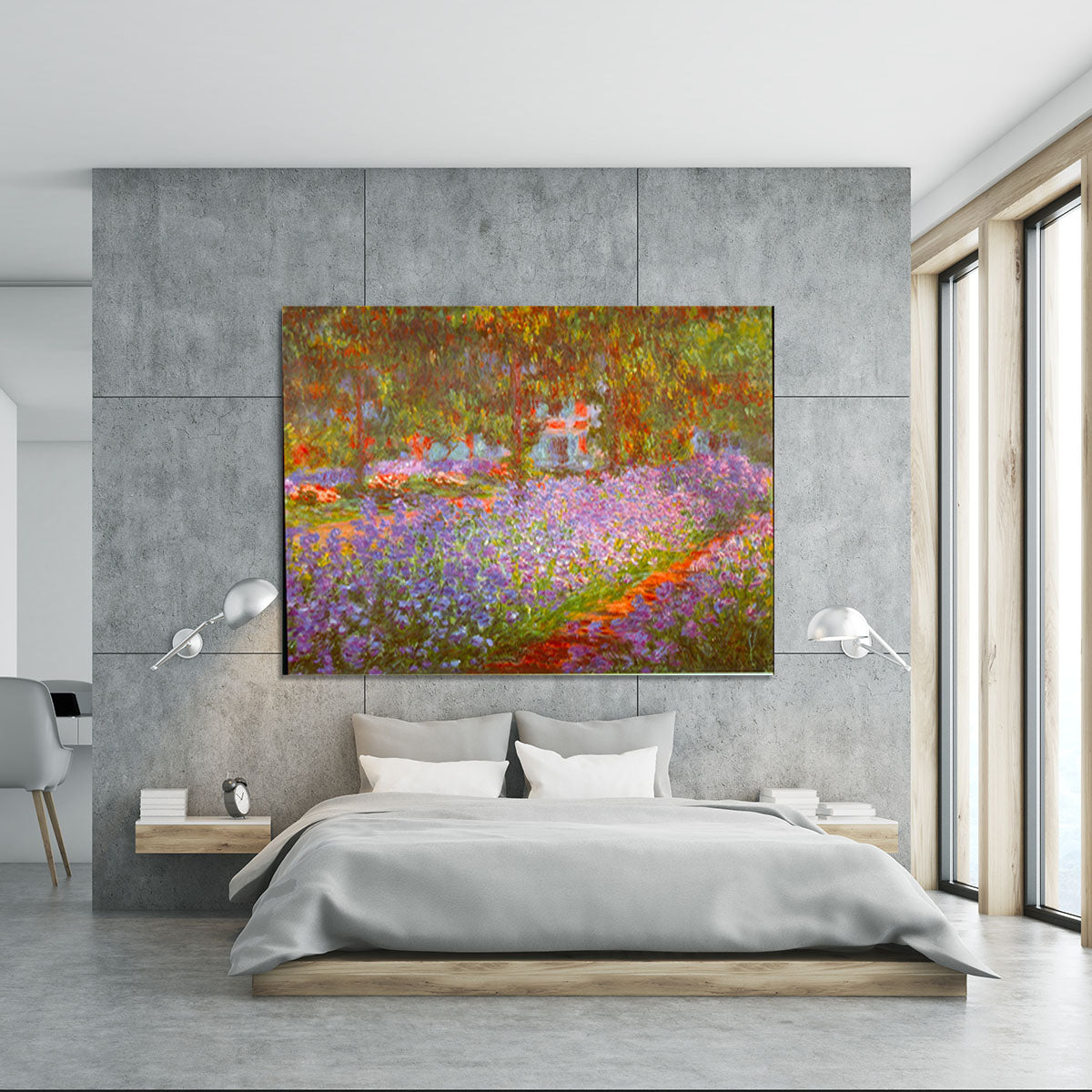 Monet's Garden by Monet Canvas Print or Poster - Canvas Art Rocks - 5