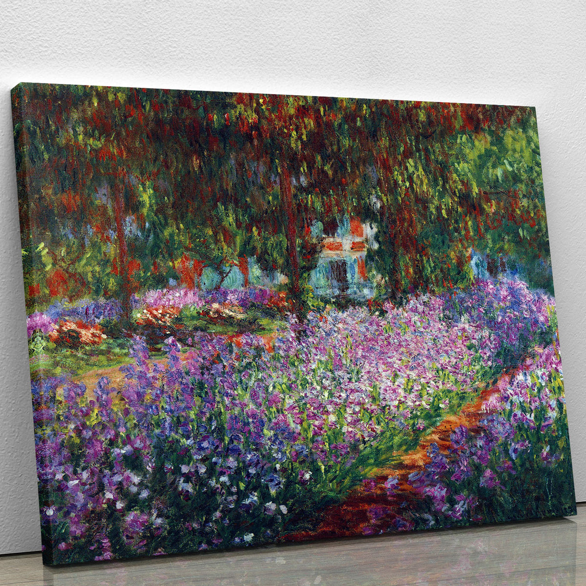 garden in Giverny by Canvas Print or Poster Canvas Art
