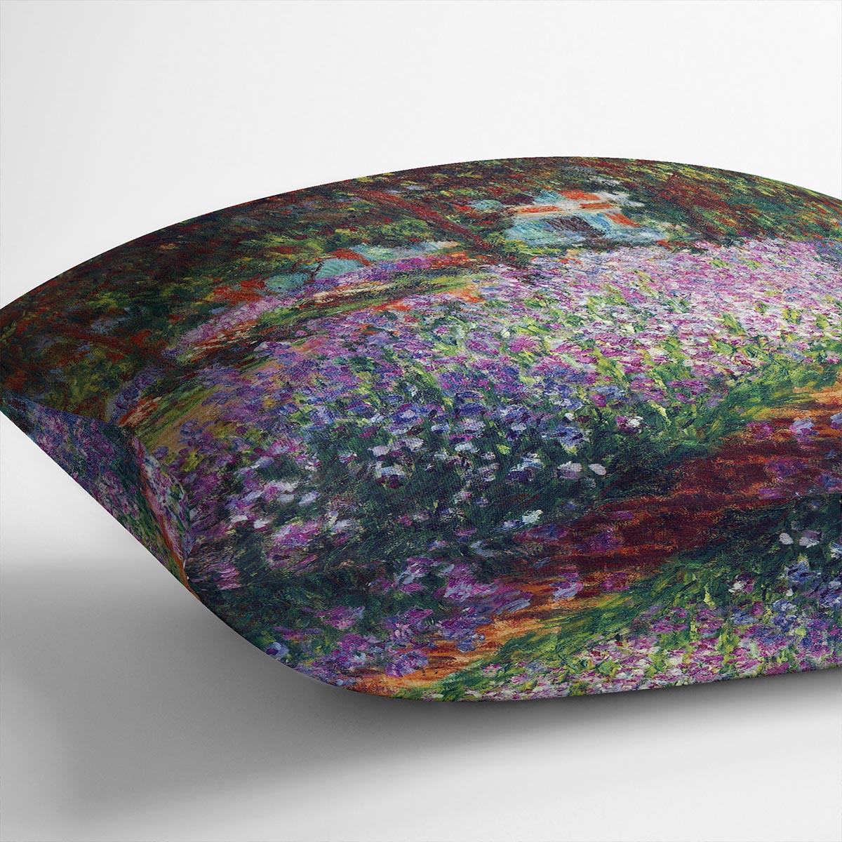 Monet's garden in Giverny by Monet Cushion