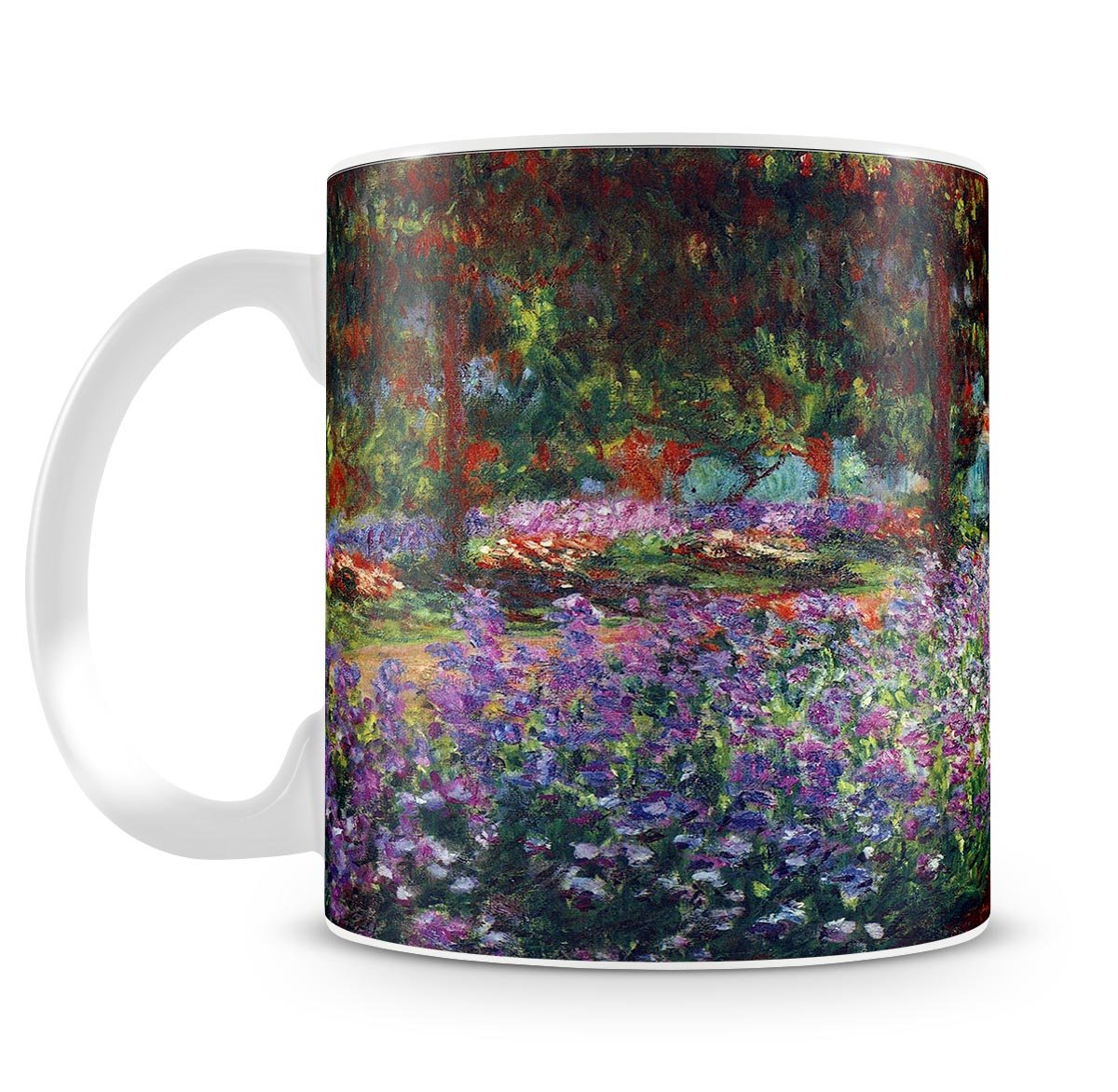 Monet's garden in Giverny by Monet Mug - Canvas Art Rocks - 4