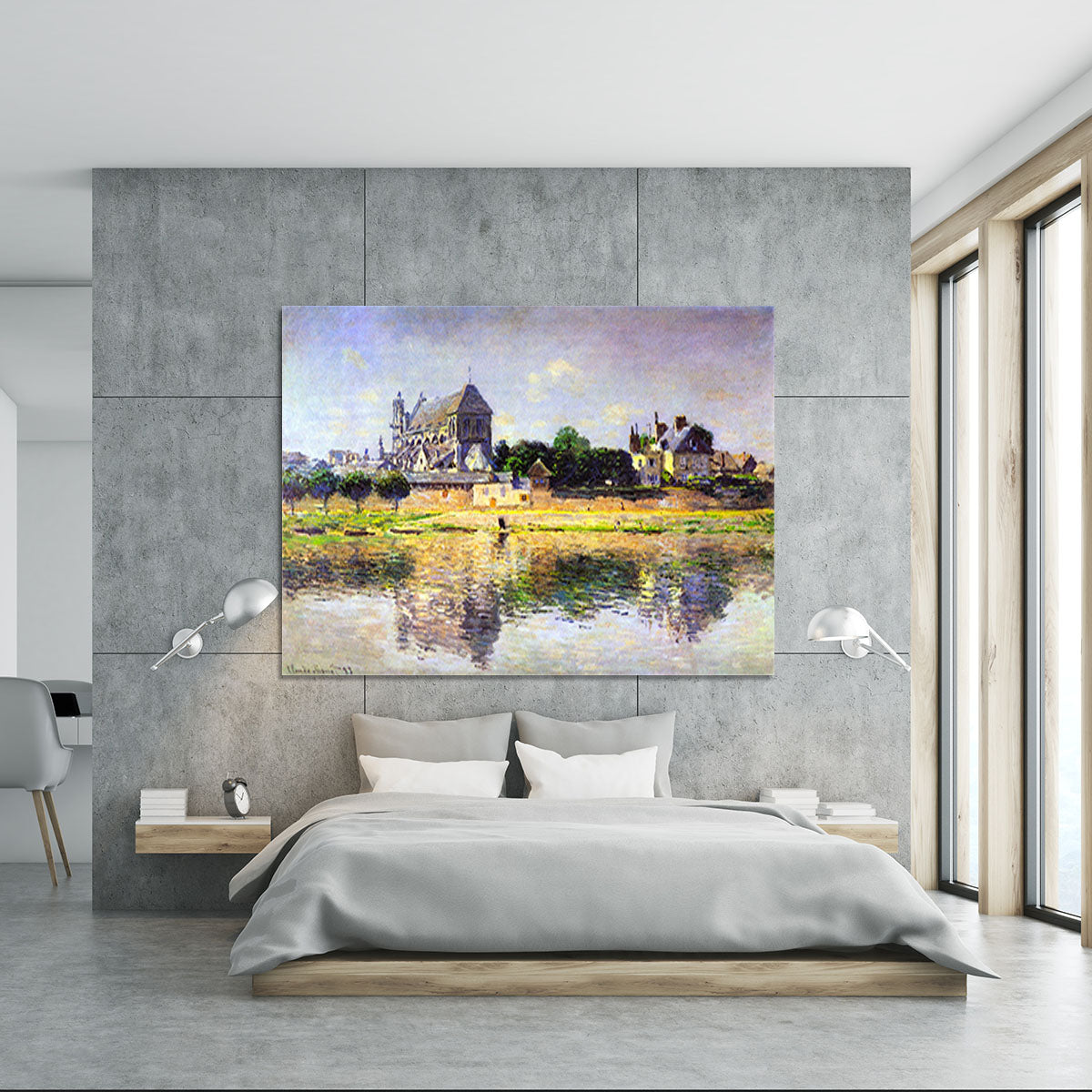 Monets garden in Vetheuil by Monet Canvas Print or Poster - Canvas Art Rocks - 5