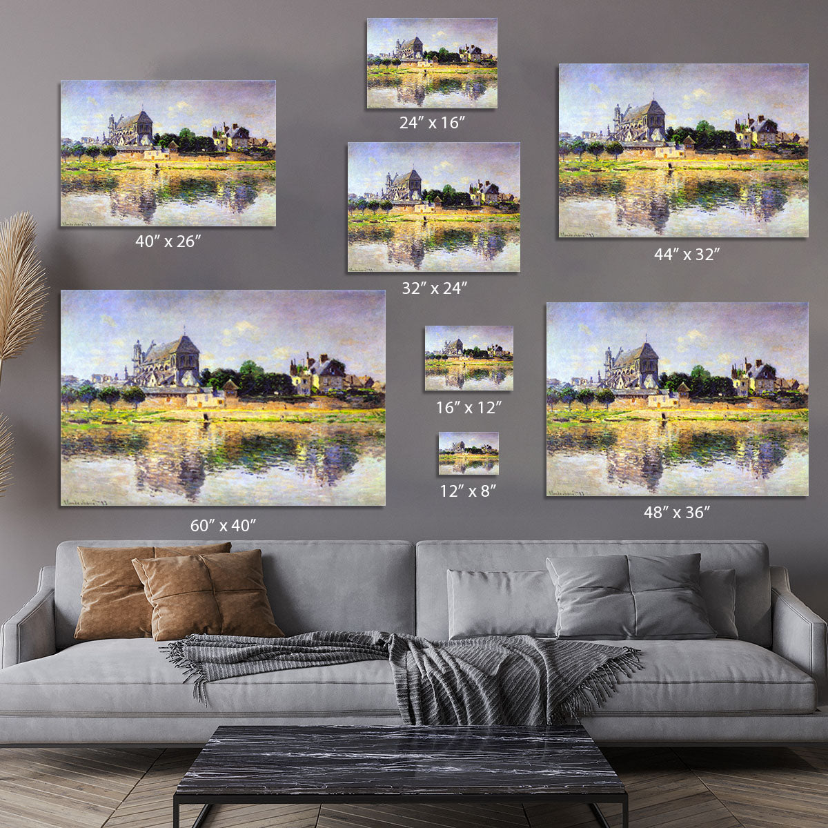 Monets garden in Vetheuil by Monet Canvas Print or Poster - Canvas Art Rocks - 7