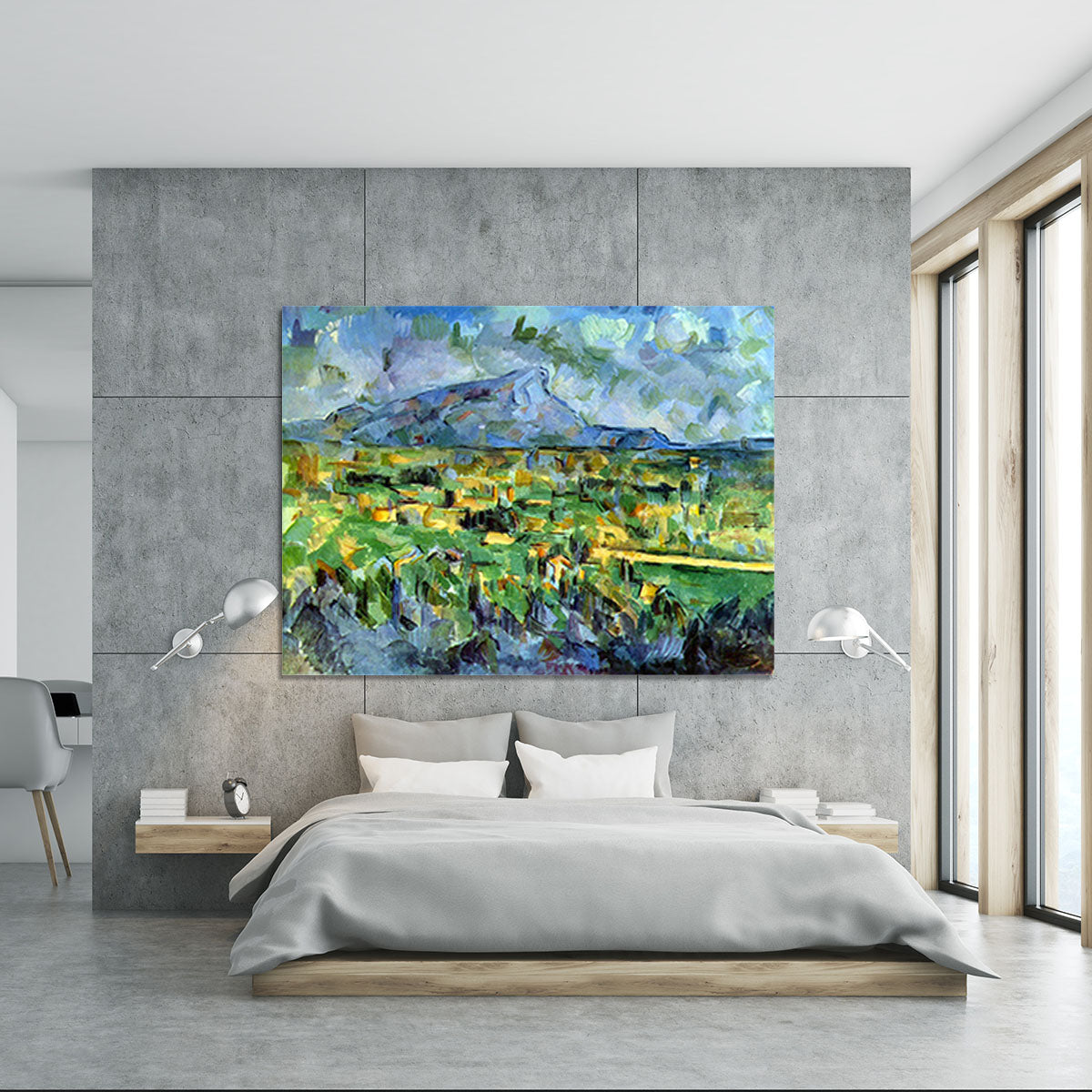 Mont Sainte-Victoire by Cezanne Canvas Print or Poster - Canvas Art Rocks - 5