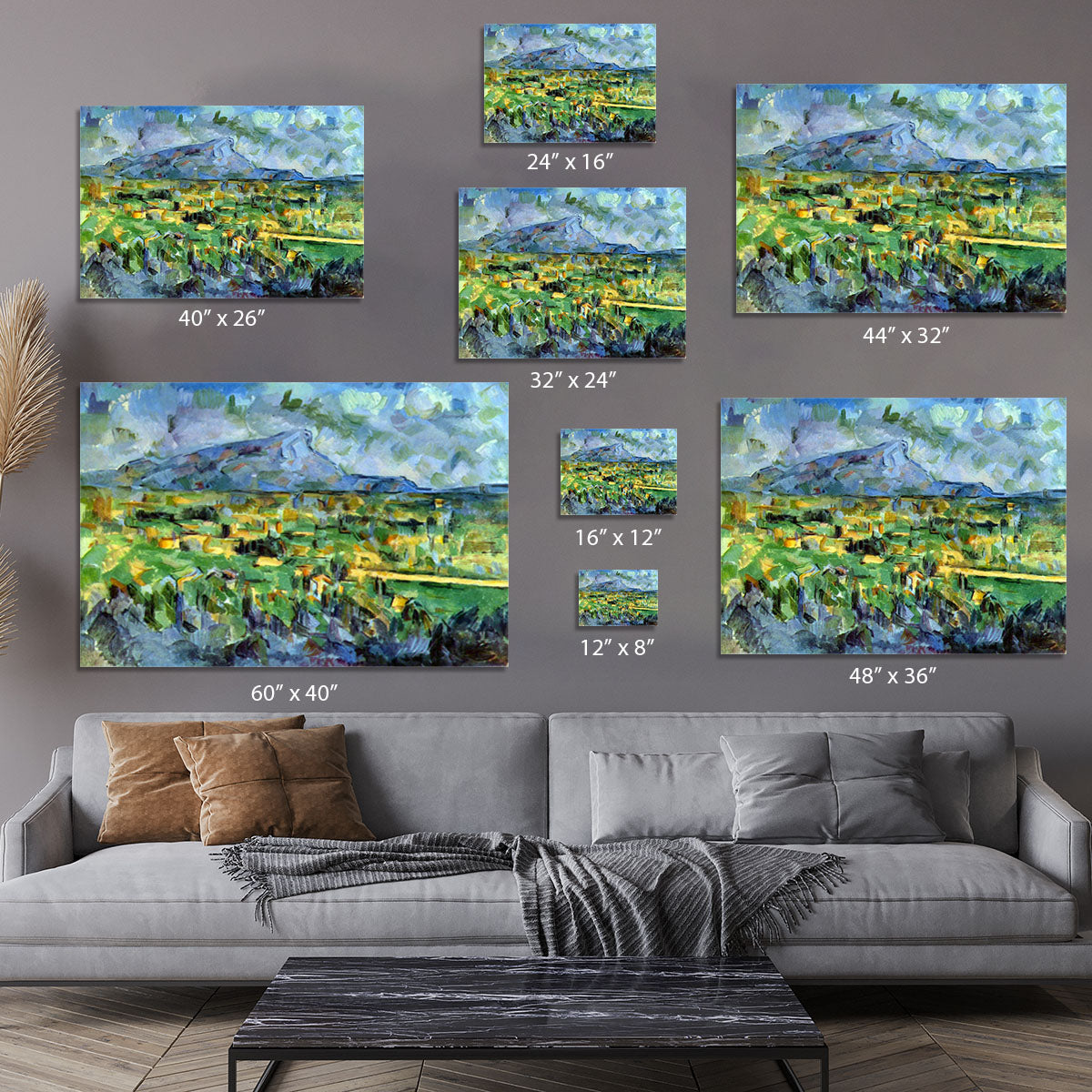 Mont Sainte-Victoire by Cezanne Canvas Print or Poster - Canvas Art Rocks - 7