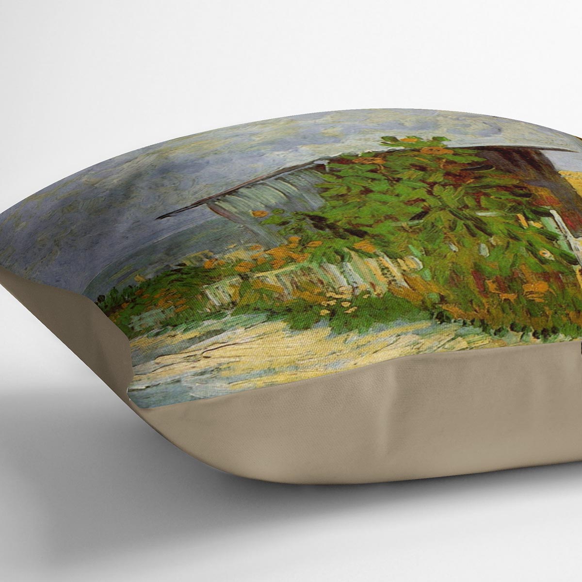 Montmartre Path with Sunflowers by Van Gogh Cushion