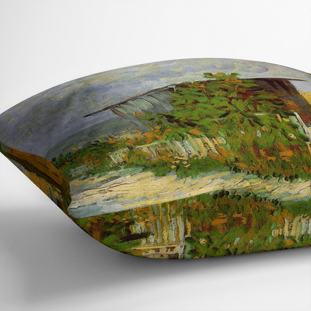 Montmartre Path with Sunflowers by Van Gogh Cushion